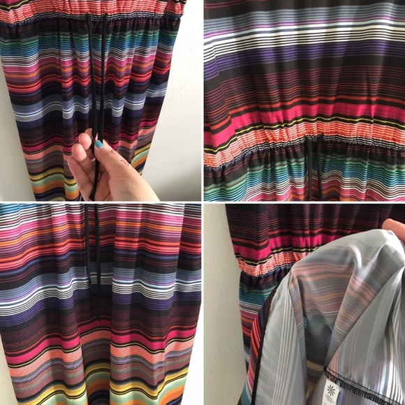 Athleta rainbow-striped summer dress - Picture 4 of 8
